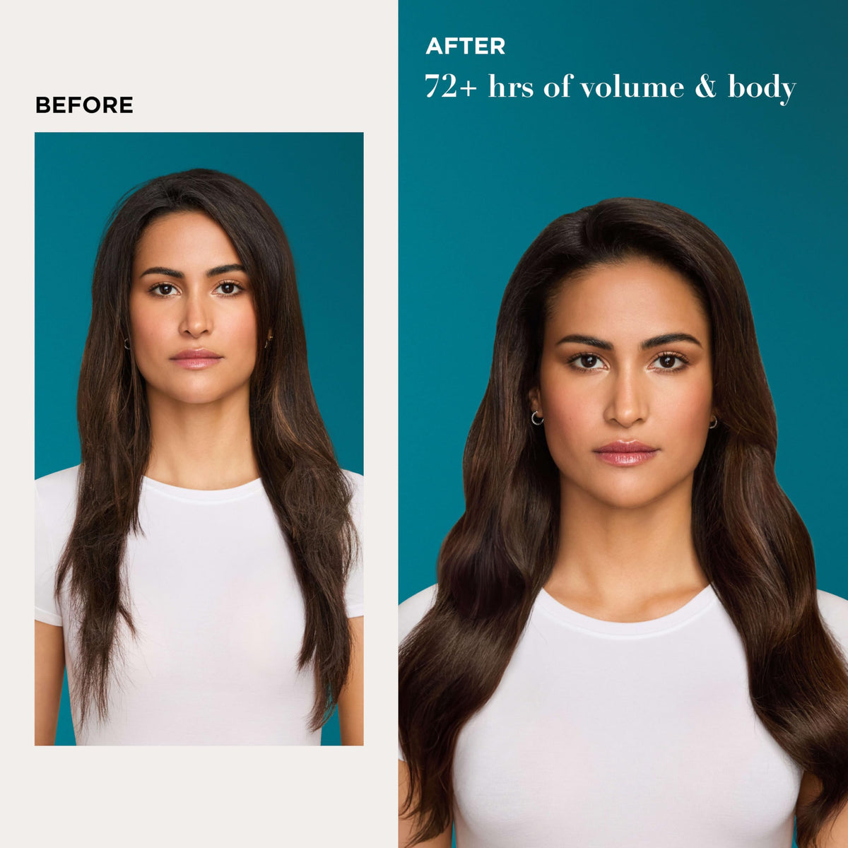 OGX sulfate free volumizing formula close up shot of packaging details