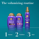 OGX organix thick and full hair care product view for Indian consumers