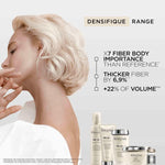 Kérastase Densifique 250ml bottle highlighting the strengthening haircare ingredients.