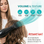Black plastic hair concentrator nozzle replacement close up styling detail