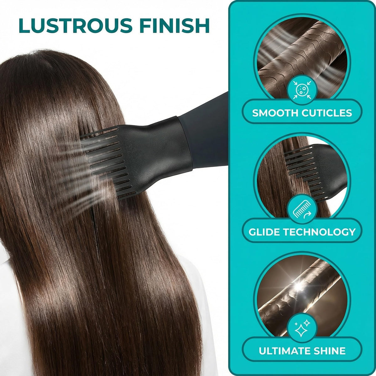 Premium professional plastic salon hair dryer nozzle replacements side view