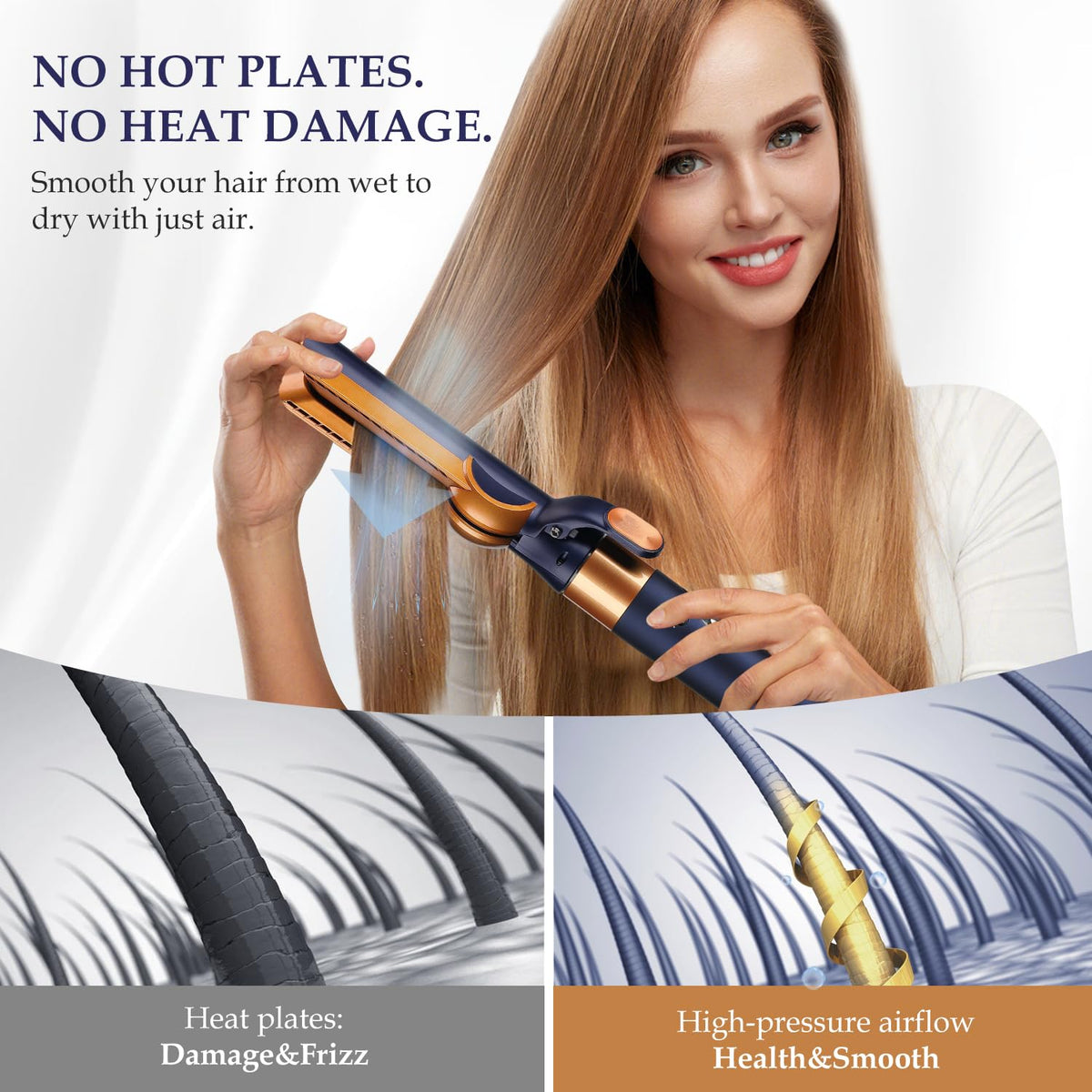 Side profile of Tosage airflow tool for Dyson