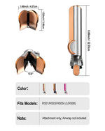 Texovyrax airflow attachment ready for use on Dyson Airwrap