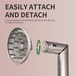 Two piece diffuser and brush set for curly hair styling