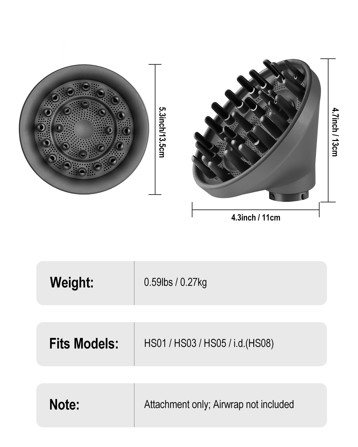 Professional hair styling with Zephblow diffuser attachment