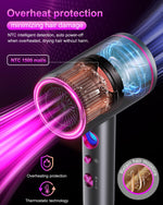 Tisoutec 1875W hair dryer displaying the heat and speed control buttons