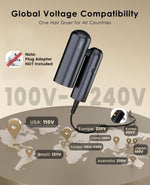 Side profile of Osou foldable ionic hair dryer
