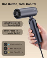 Osou portable hair dryer in gray color packaging