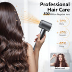 Alloom hair dryer with magnetic concentrator nozzle attached