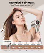 Side profile of Cosy Companions professional 150000 RPM hair dryer