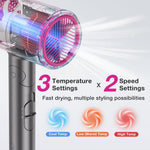 Babonir travel blow dryer held in hand highlighting compact dimensions