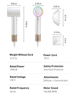 Packaging of Zibtes high speed hair dryer USA imported quality