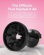 Bellissima Italia Diffon hot air diffuser showing the microperforated grid with one hundred and twelve air outlets.