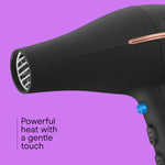 Conair InfinitiPRO ceramic ionic hair dryer with curl defining diffuser attachment side view