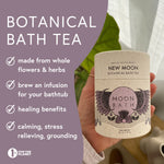Moon Bath herbal tea blend loose leaves texture