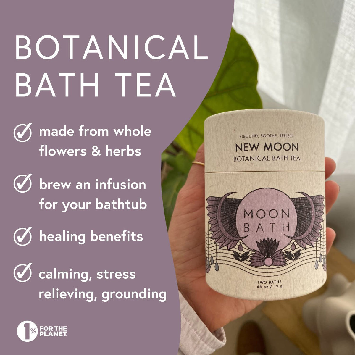 Moon Bath herbal tea blend loose leaves texture
