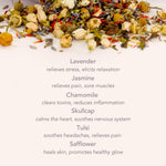 Moon Bath New Moon tea sachet and organic body care essentials