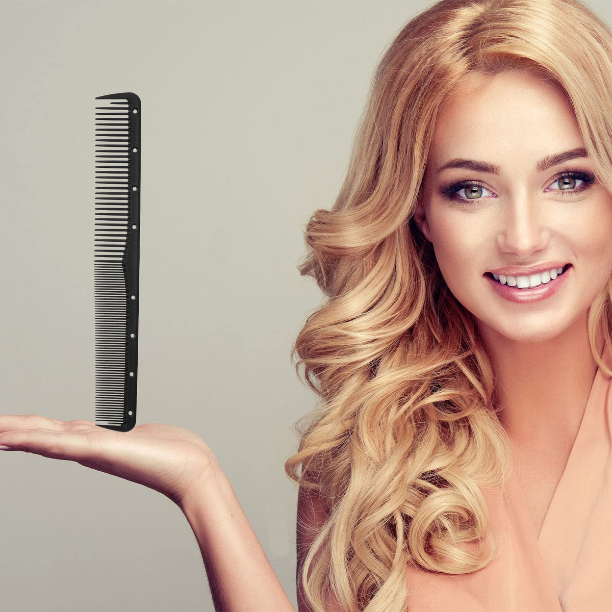 Heat resistant barber comb set for professional styling