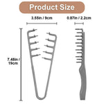 Close up view of the wide-tooth side of the Yrakozin volumizing hair comb