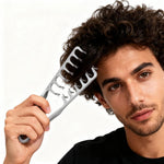 Side by side comparison of the Yrakozin black and gray texture combs