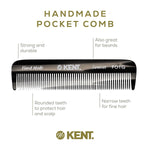 Kent handmade pocket comb for beard and hair care