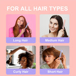 Professional hair parting with Rhos rat tail comb