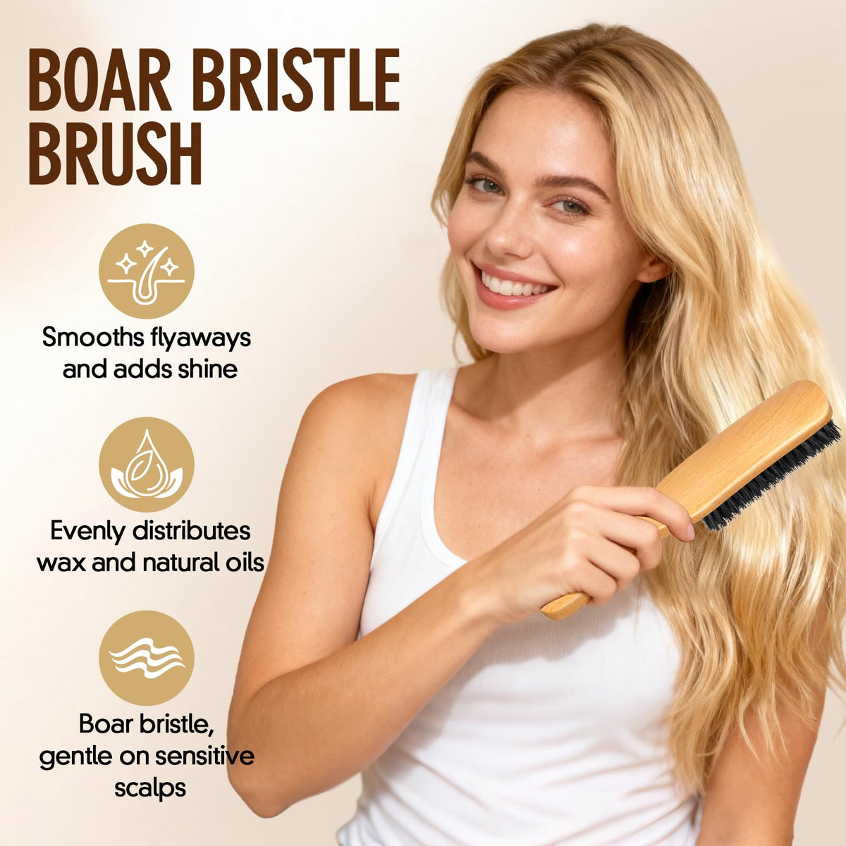 Dual-ended edge brush for baby hair styling