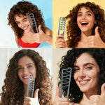 Ergonomic hair pick comb for fringe styling
