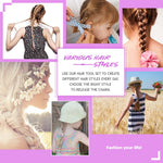 Professional hair styling tools set for easy updos