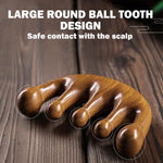 Wide tooth sandalwood comb for hair detangling