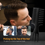 Barber wide tooth texture comb for men grooming