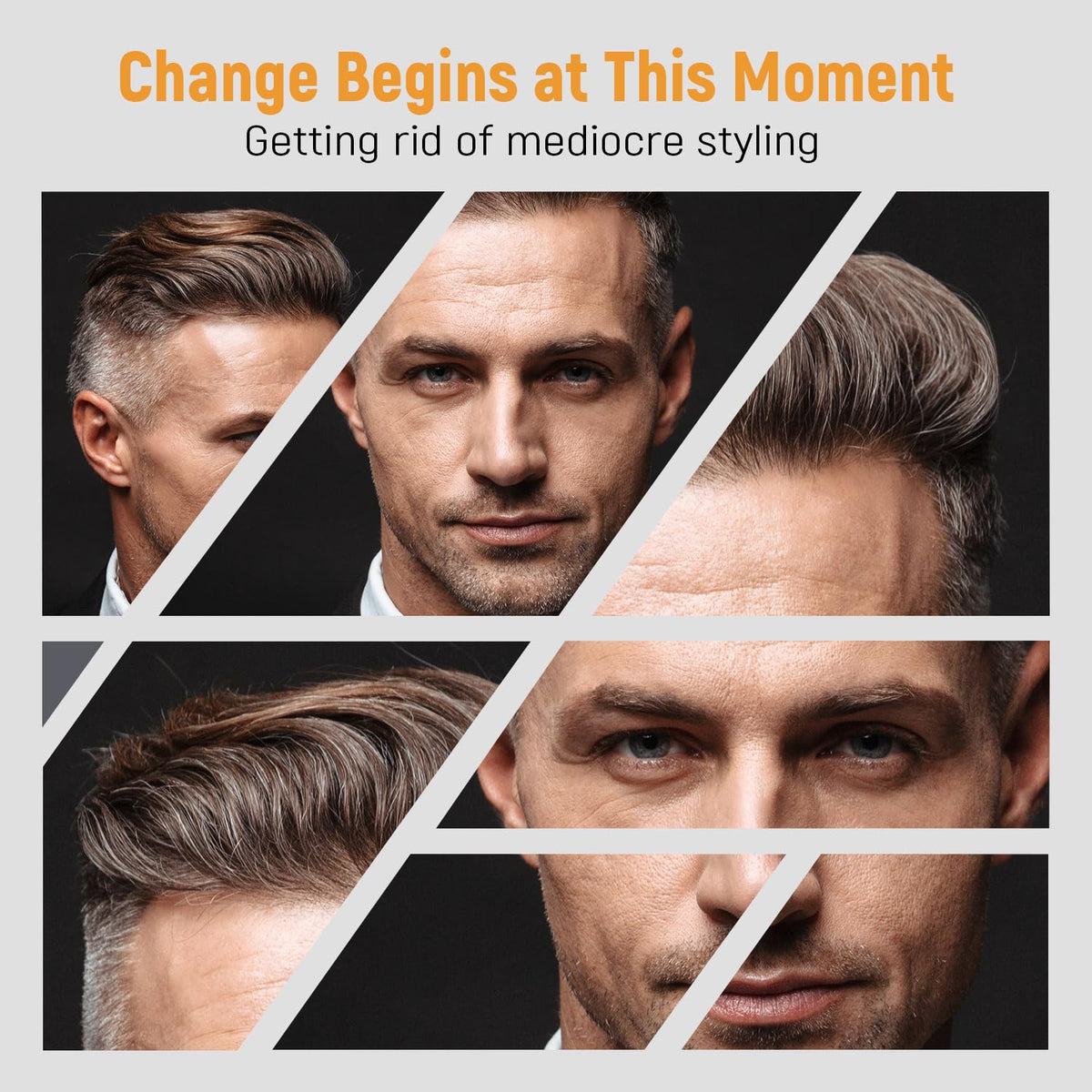 Compact men hair styling tools for travel grooming