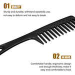 Modengkongjian styling comb set showing ergonomic handle and hanging hole