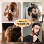 Demonstration of TaShow comb used on wet wavy hair