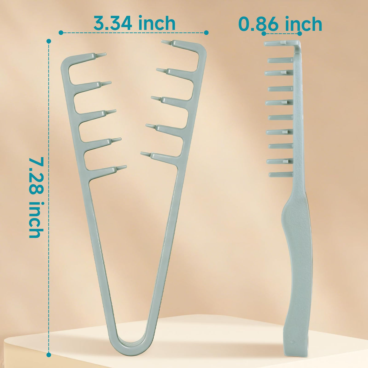 Close up of teeth on Utmiga wide tooth styling comb
