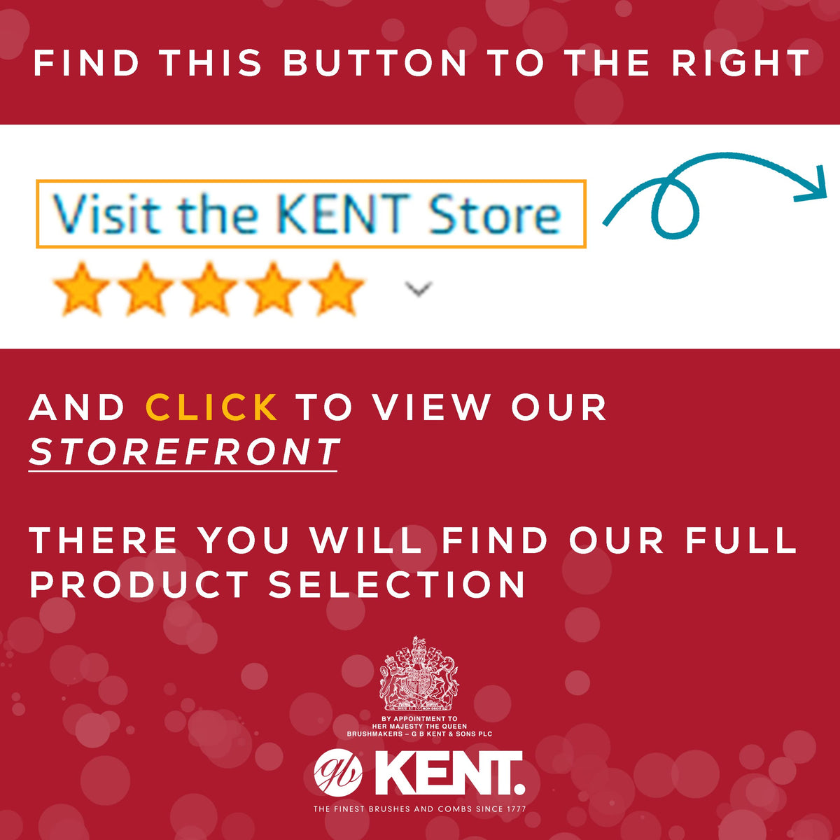 Packaging view of the genuine Kent made in England fine tooth comb