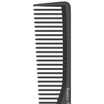 Detailed view of carbon fiber texture on Bardeau Essentials styling comb