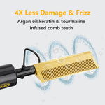 Dan Technology ceramic hot comb for black hair styling
