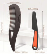Fine tooth spacing detail on Dravyoney stainless steel comb