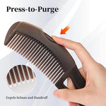 Amzwish dandruff removal brush with ergonomic massage handle