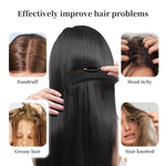 Person using Amzwish scalp comb for dandruff control