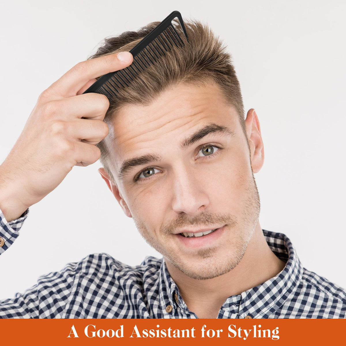 Detangling wide tooth comb for curly hair