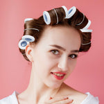 Premium metal curler clips demonstrating flexibility and shape retention for home perming.