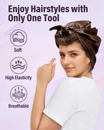 Soft foam flexi rods for comfortable overnight sleep in hair curls