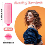 MAQIHAN heatless hair curlers zero point ninety eight inch overnight sleeping rollers.