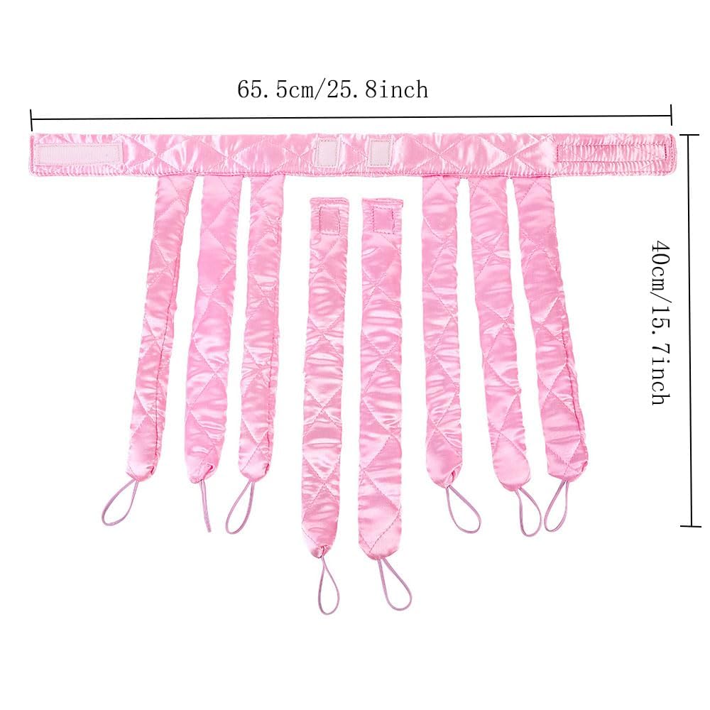 Soft satin texture and premium sponge interior of the JYHi octopus hair roller.