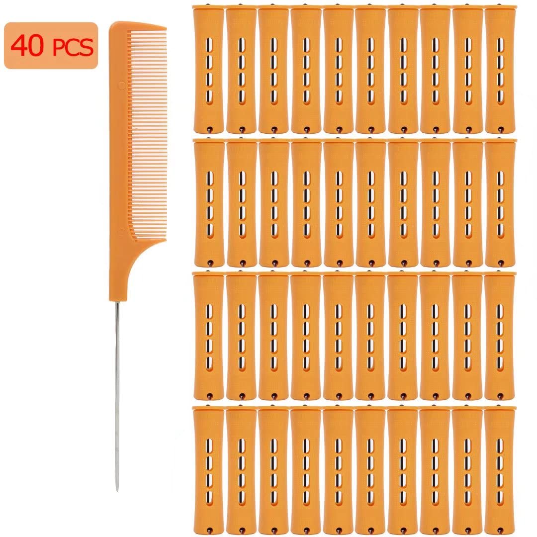 Top angle view showcasing the wide slot design of the plastic rollers meant for even distribution of styling liquids.