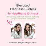 Close up of the twelve detachable curling strips on the octopus heatless wrap.