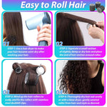 Shynek forty-eight piece hair styling kit laid out to display all rollers and clips for salon blowout at home