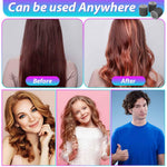 Shynek volume curlers set demonstrating usage on medium and long hair lengths for heat-free styling